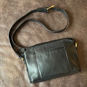 Bally Black Leather Crossbody Bag